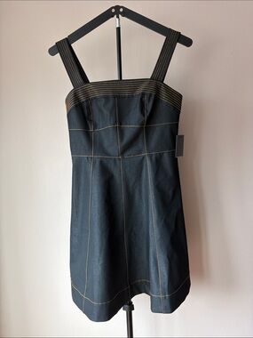 BCBG Square Neck Denim Dress Size 4
